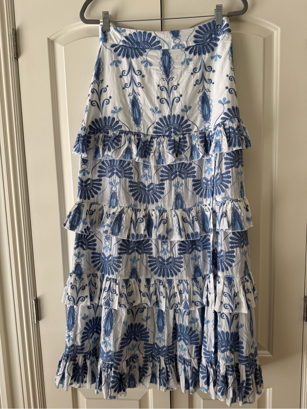 Marlea (purchased at Marina St Barth)  embroidered maxi skirt -  S NWT